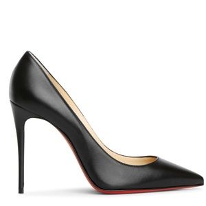 Christian Louboutin Kate 100 black leather pumps